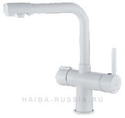 Смеситель для кухни  Haiba рычажный белый HB70088-8