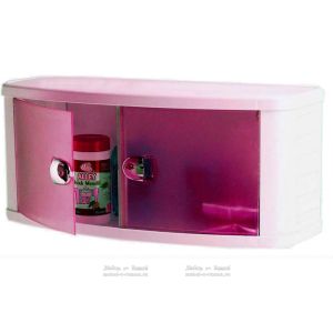 Шкафчик 640*235*280 мм  прозрачно-розовый M-B10-22 V