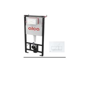 Система инсталляции ALCAPLAST AМ101/1120-0001 для сухой установки+бел.гл. кнопка М-570