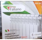 Радиатор отопительный алюмин FALIANO DELUX  500/80  4 секций