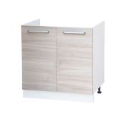 Тумба под мойку с нижней полочкой под кухонную мойку «Стиль» 600х600х820 ясень шимо светлый