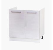 Тумба под мойку с нижней полочкой под кухонную мойку «Стиль» 800х600х820 бодега белая