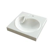 Раковина над стиральной машиной Marrbaxx Лилия ш600*г600*в100 мм кронштейн+сифон