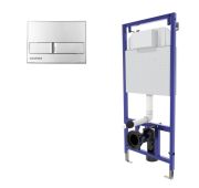 Система инсталляции BERGES NOVUM кнопка L3, хром глянец