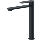 Смеситель для раковины Haiba рычажный высокий черный HB11590-7