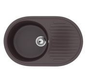 Мойка мраморная ULGRAN U-107-345 шоколад 72,5*45,5см глубина чаши 180мм