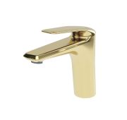 Смеситель для раковины SWES RINGO 1RPS00-GD рычажный золото 0732