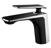 Смеситель для раковины Haiba рычажный черный/хром HB10548-7