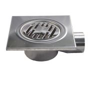 Трап САНАКС 150*150 из нержавеющей стали горизонтальный 00023 ХРОМ