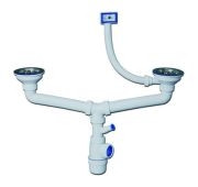 Сифон для двойной мойки VIRPlast ЭЛИТ 30980618