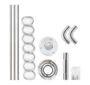 Карниз для ванной комнаты САНАКС 900*900*900мм 10009