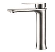 Смеситель для раковины Haiba рычажный высокий сатин HB11807