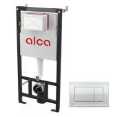 Система инсталляции ALCAPLAST AМ101/1120-0001 для сухой установки+хром. кнопка М-271
