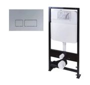 Система инсталляции TONI ARTI TA-01 + кнопка Noche хром матовый TA-0040