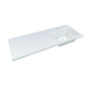 Раковина над стиральной машиной МАРСАЛ / ФИГАРО R чаша 120см + кронштейн, без сифона