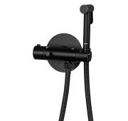 Смеситель Gappo с гигиеническим душем термостатом черный G7290-6