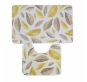 Коврик для ванной двойной  «Листья» 500*800 400*500 флис 6847532