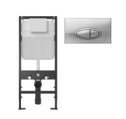 Система инсталляции BERGES UNIT кнопка UR3, хром глянец