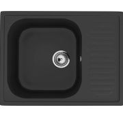 Мойка мраморная ULGRAN U-202-344 ультра черный 64*49см глубина чаши 190мм