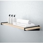 Полкодержатель COROZO РИГАЛ черный 326х30х80мм