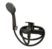 Смеситель для ванны SWES UMBRO 1UMB00-GM рычажный вороненый 0736