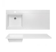 Раковина над стиральной машиной RUNO GAMMA ЛАЙТ 105 см /R крыло/