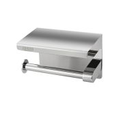 Держатель для туалетной бумаги BRIMIX с полкой 140*100мм