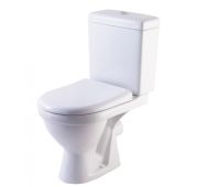 Унитаз-компакт напольный ROSA НЕРО ЛЮКС г/вып., 2-реж., 3/6 л,  ДЮРОПЛАСТ м/лифт быстрос. 630*360*815мм