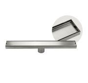 Трап САНАКС 30033 500х70 мм нерж стали, линейный, вертикальный САТИН