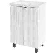 Тумба с раковиной АСБ ДОРА  белая