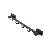 Крючок для полотенец BELZ  четверной черный