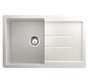 Мойка мраморная ULGRAN U-507-341 ультра белый 770 х 500 х 210 мм  глубина чаши 190 мм