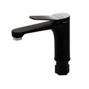 Смеситель для раковины FABIA рычажный черный/хром 9635