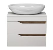 Тумба без раковины Я-Мебель 60 РЕГГИ DB2 вотан милк подвесная + столешница