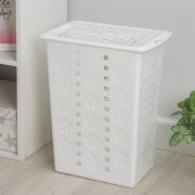 Корзина для белья с крышкой 30л 37,5*25*48 см «Виолетта» прямоуг, цвет белый 873290