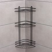 Полка Native угловая 3 ярусная  черный матовый  175*175*562 9717966