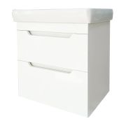 Тумба с раковиной ЭММИ  АГАТА подвесная 550*403*630