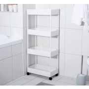 Этажерка прямоугольная 4-ух ярусная белая 400*217*900 4694165