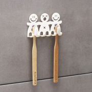 Держатель д/зубных щёток на присосках пластик 643611