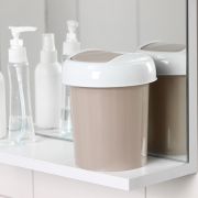 Ведро д/мусора  Idiland «Palm» настольное пластик бежевое 9364368