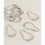 Кольца д/штор в ванную ДОЛЯНА хром металл 1/ 12шт 9380647