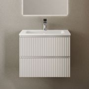 Тумба с раковиной RAVAL COSTE подвесная белая 600*600*448мм