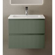 Тумба с раковиной RAVAL COSTE подвесная зеленая 600*600*448мм