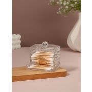 Органайзер д/ватных палочек Diamond White с крышкой пластик прозрачный 10516179