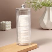 Органайзер д/ватных палочек CRISTAL с крышкой пластик прозрачный 10518943