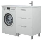 Тумба под раковину над стиральной машиной COROZO АЛИОТ напольная 60см