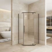 Душевое ограждение ZILI DO ZS-LS27631 BLACK КРОНОС 900*900*2000 мм